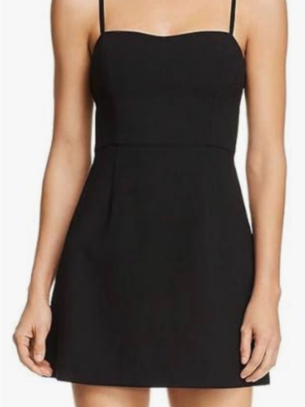 Size 14 French Connection Whisper Strappy Envelope Skirt, Black, BNWT